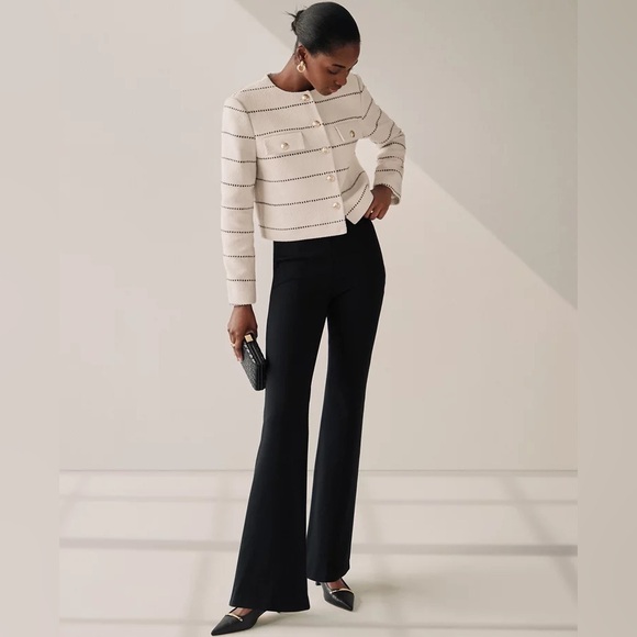 Ann Taylor Pants - Ann Taylor The Skinny Flare Trouser Pant In Ponte Knit 831104